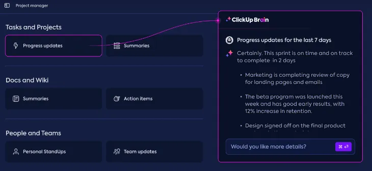 ClickUp Brain