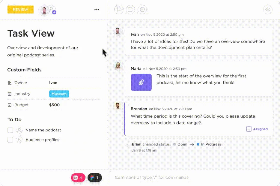 La funzionalità "Attività ricorrenti" di ClickUp elimina la necessità di migrazioni manuali, automatizzando le attività di routine nel tuo sistema di produttività.