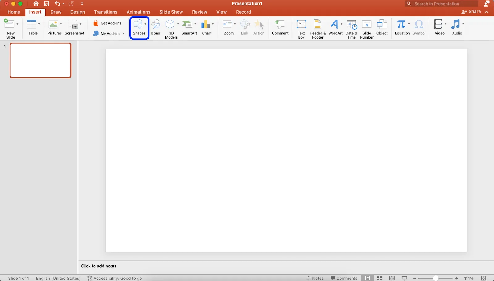 Hình dạng trong Microsoft PowerPoint