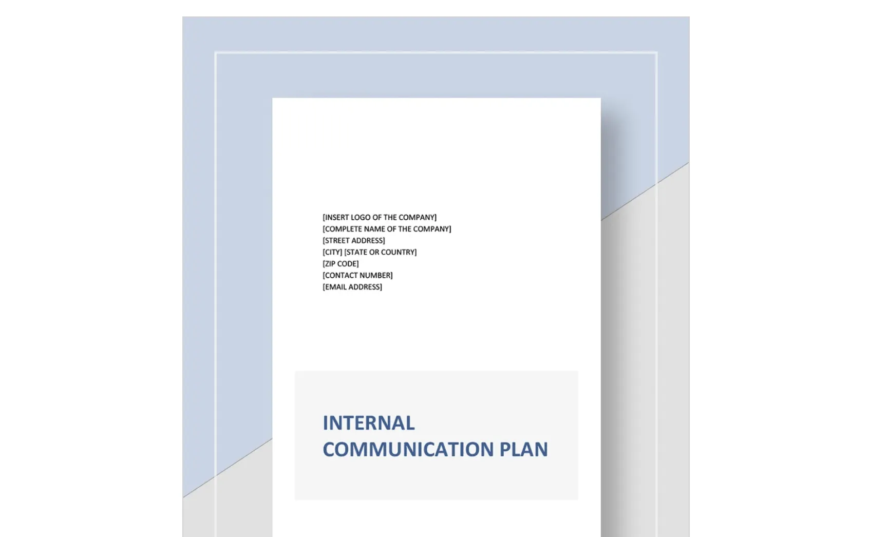 template.net Google Docs Vorlage für einen internen Kommunikationsplan
