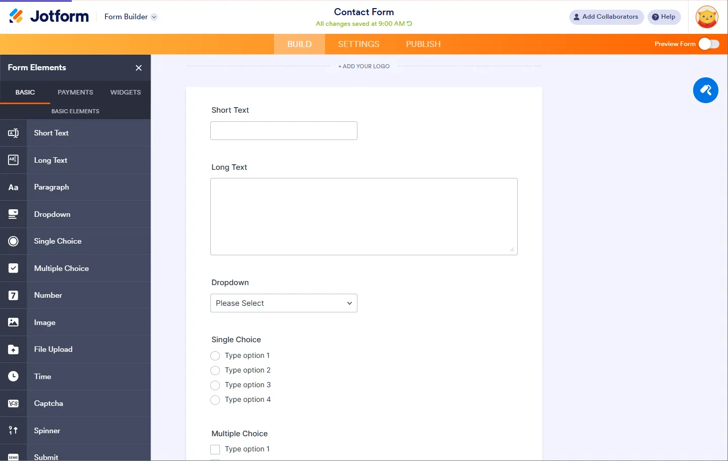 Jotform: Phần mềm tạo biểu mẫu trực tuyến với nhiều tùy chọn mẫu đa dạng