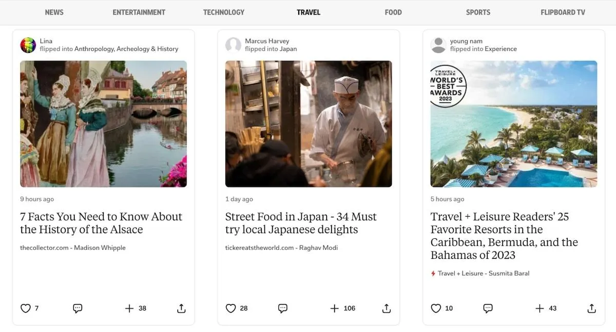 Applications sympas : Flipboard