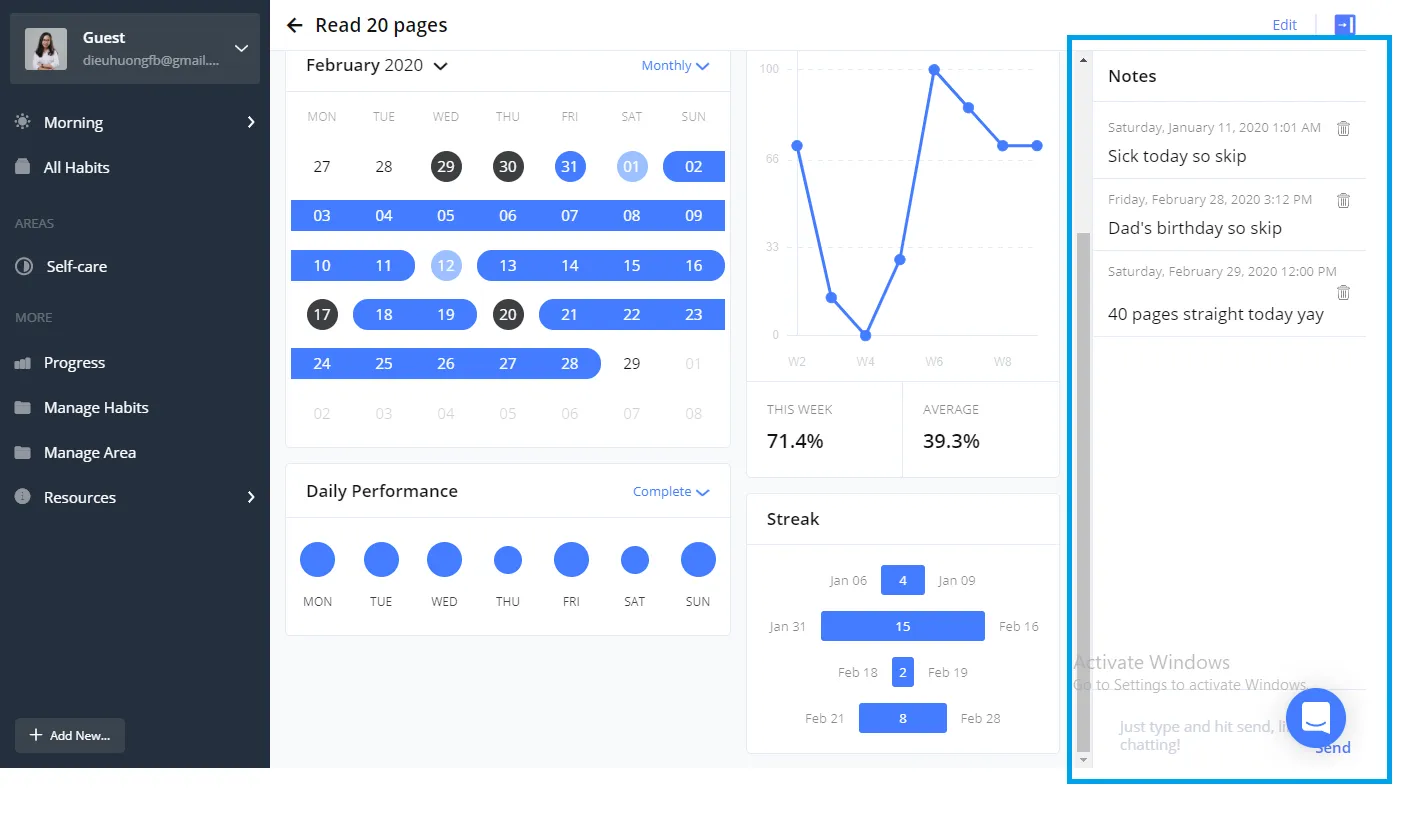 Habitify: ferramentas de produtividade para TDAH