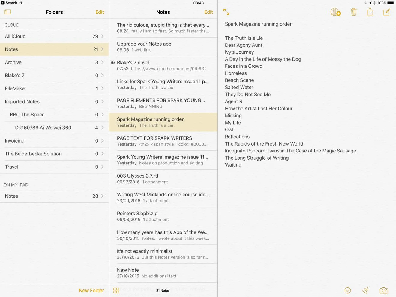 Thay thế Obsidian: Apple Notes