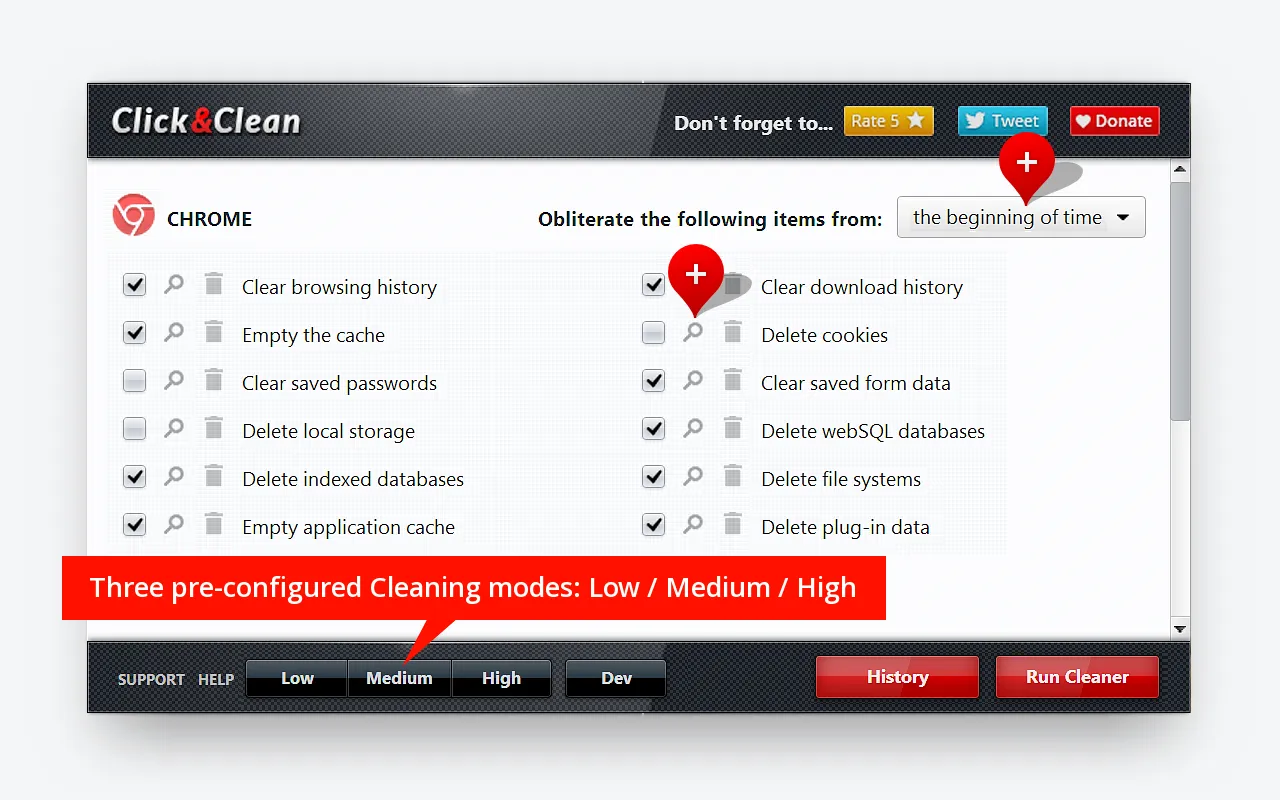 Click&amp;Clean: Ekstensi Chrome untuk Produktivitas