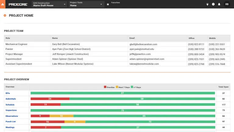 Herramientas de IA de Procore para equipos y proyectos de fabricación