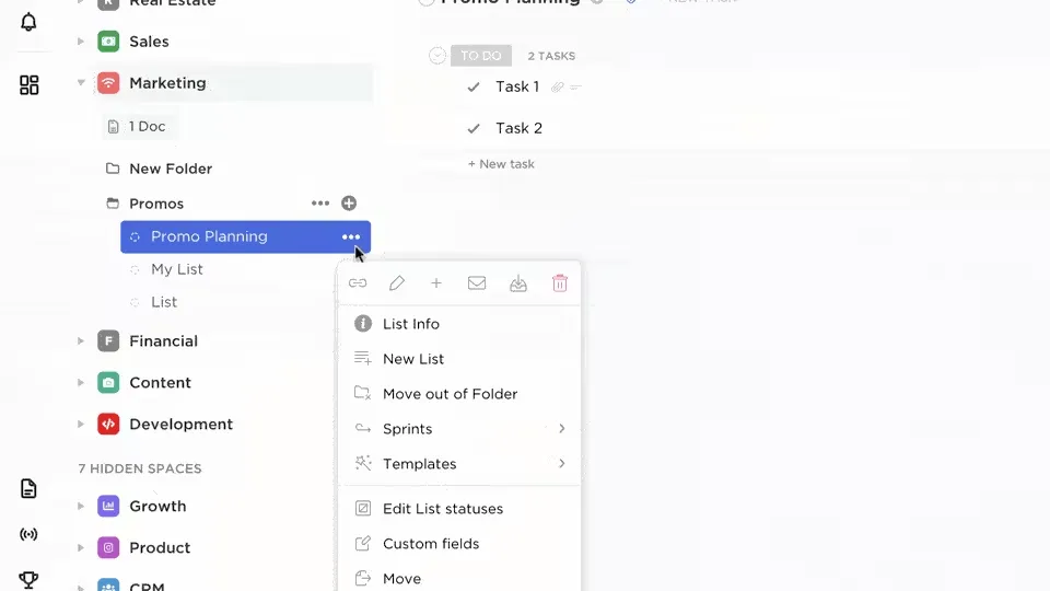 E-mail de acompanhamento após a reunião: crie tarefas diretamente do seu e-mail usando o ClickUp