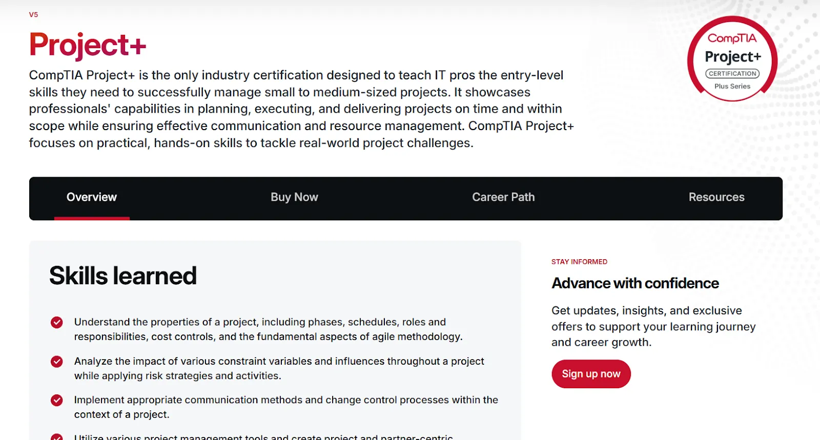 CompTIA - Certificazione in project management