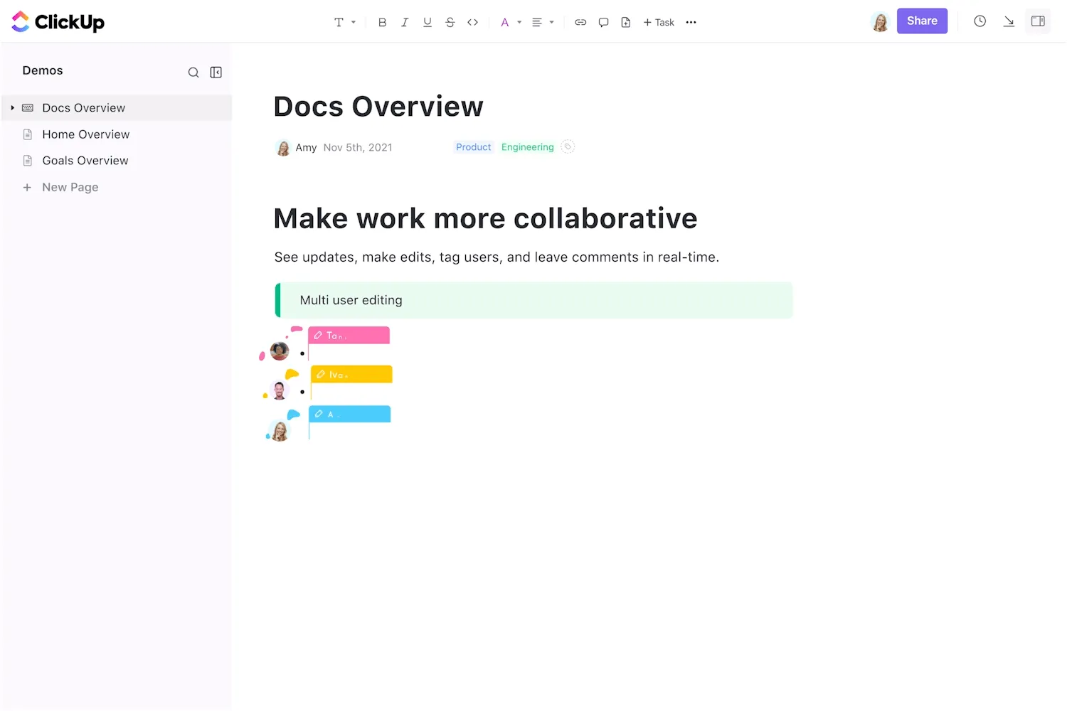 ClickUp Docs