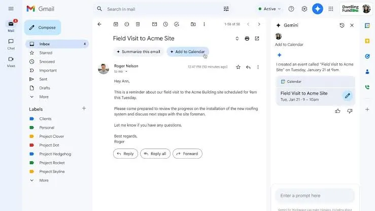 Notion Mail vs. Gmail: Další funkce pro plánování v placených tarifech