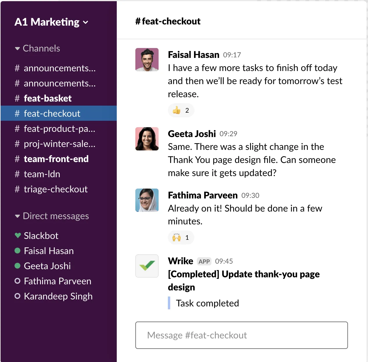 Fluxo de trabalho do Slack AI para gerenciamento de tarefas
