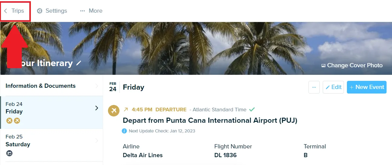 Itinerary Builder da Travefy