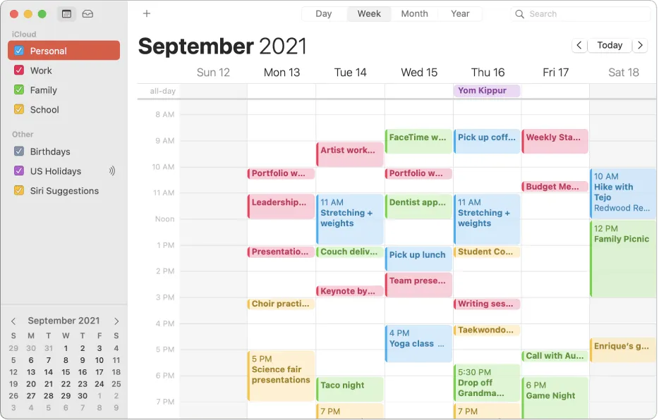 iCloud-Kalender