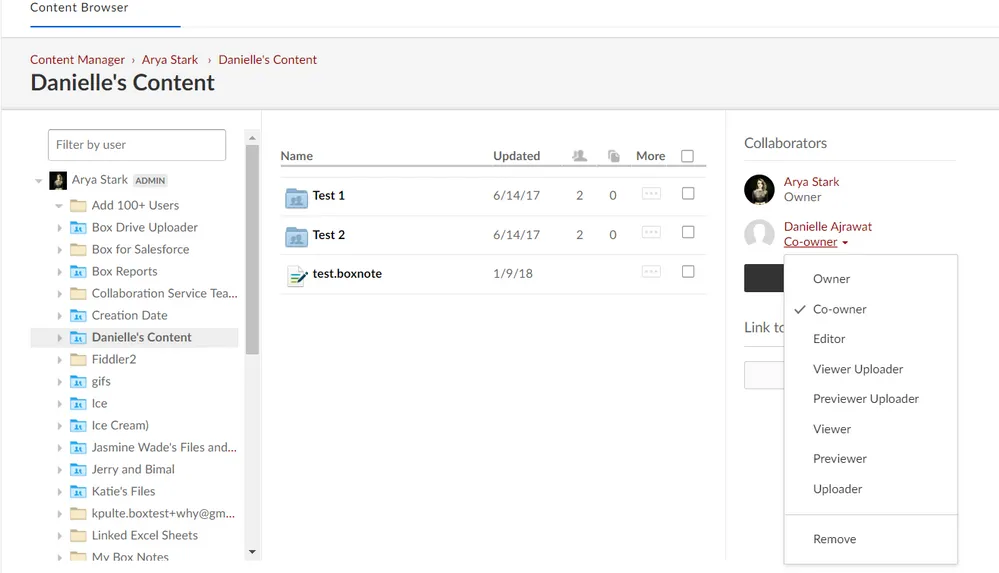 Box Dashboard: Software für die Dateifreigabe