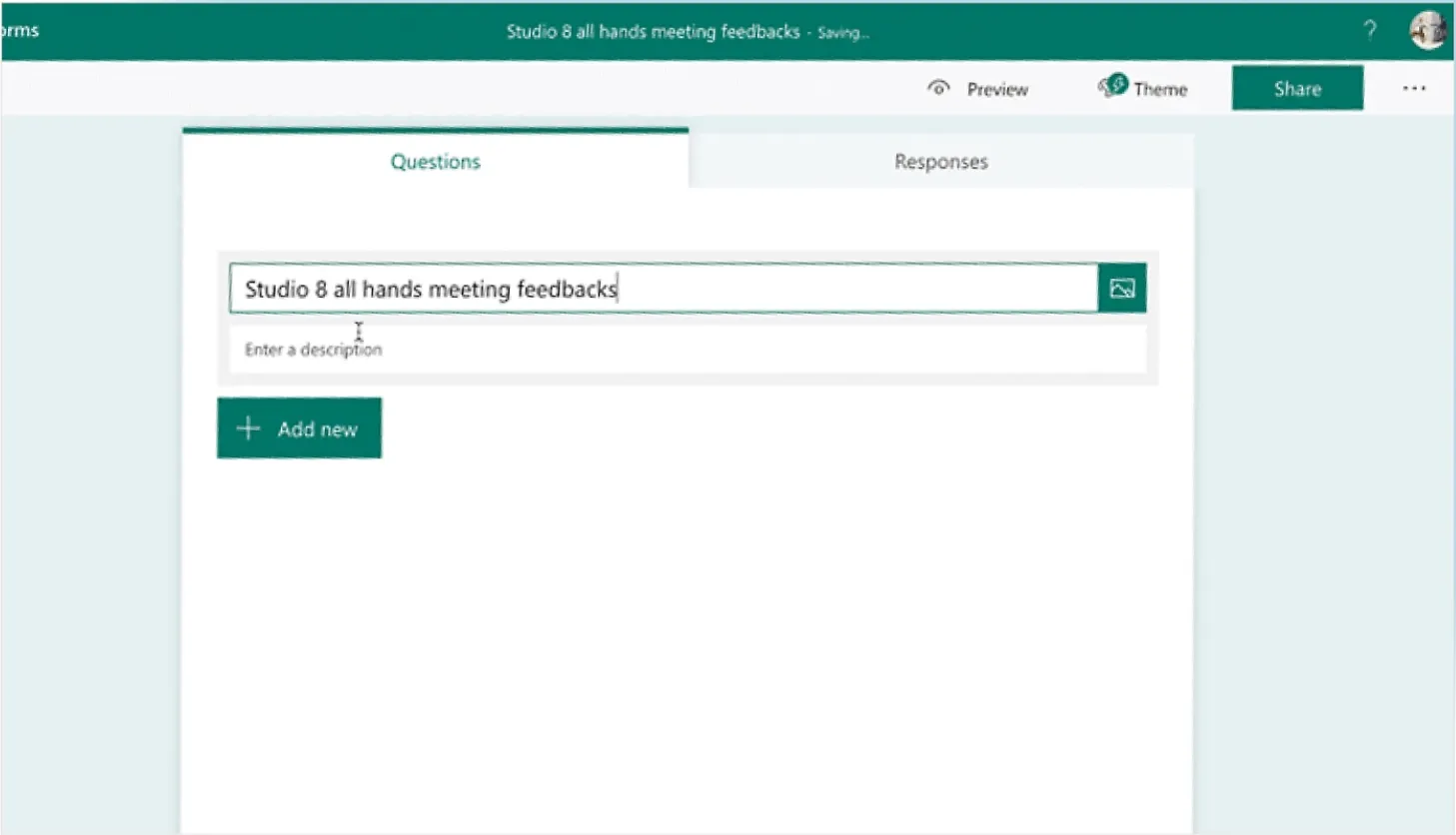 أنشئ نماذج تعليقات واختبارات واستطلاعات باستخدام Microsoft Forms