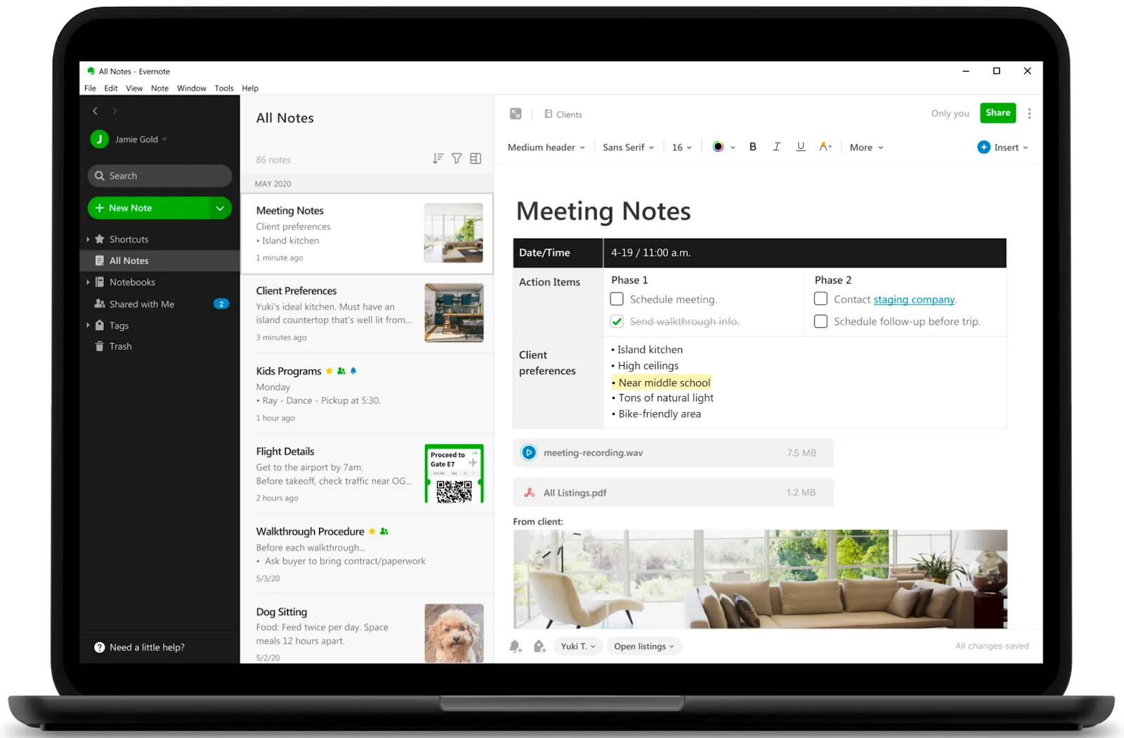Evernote-Vorlage