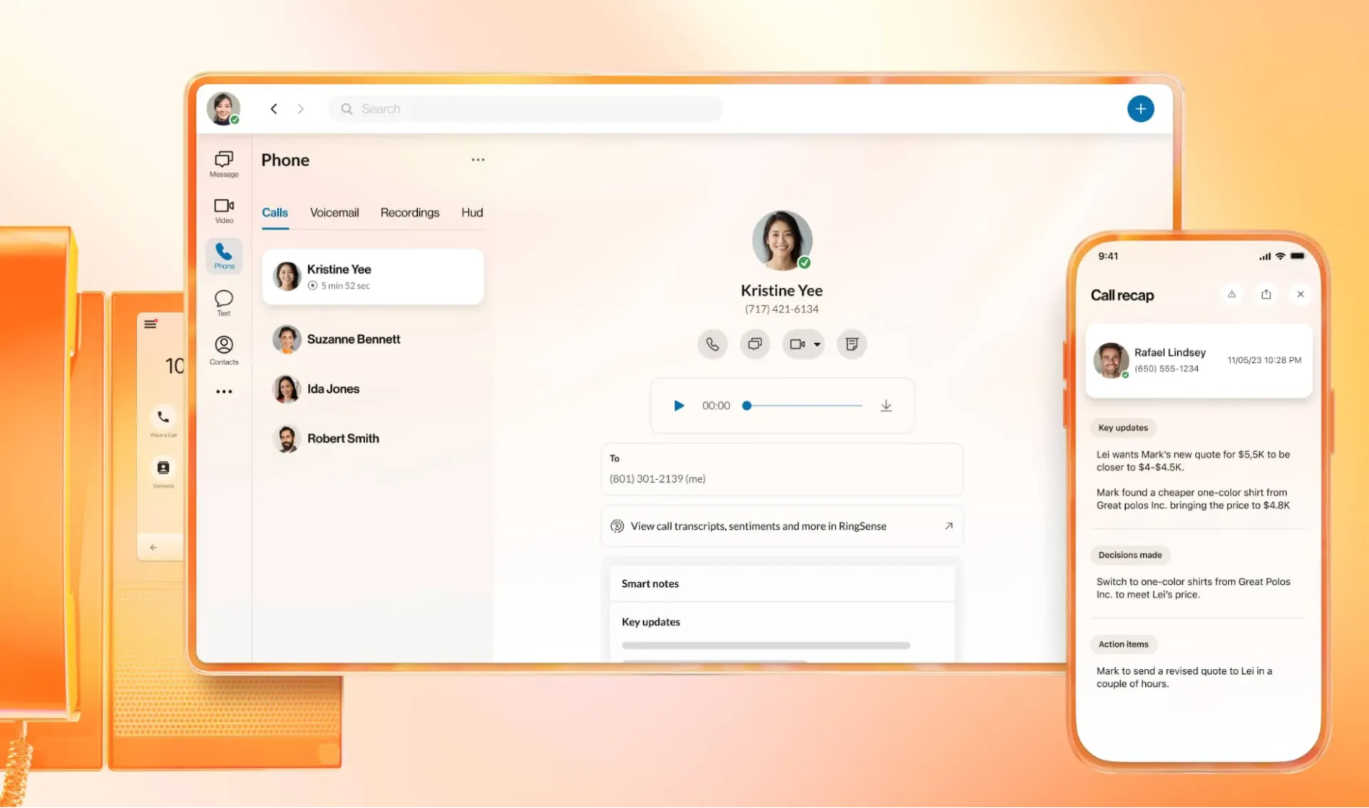 Panel de control de RingEX
