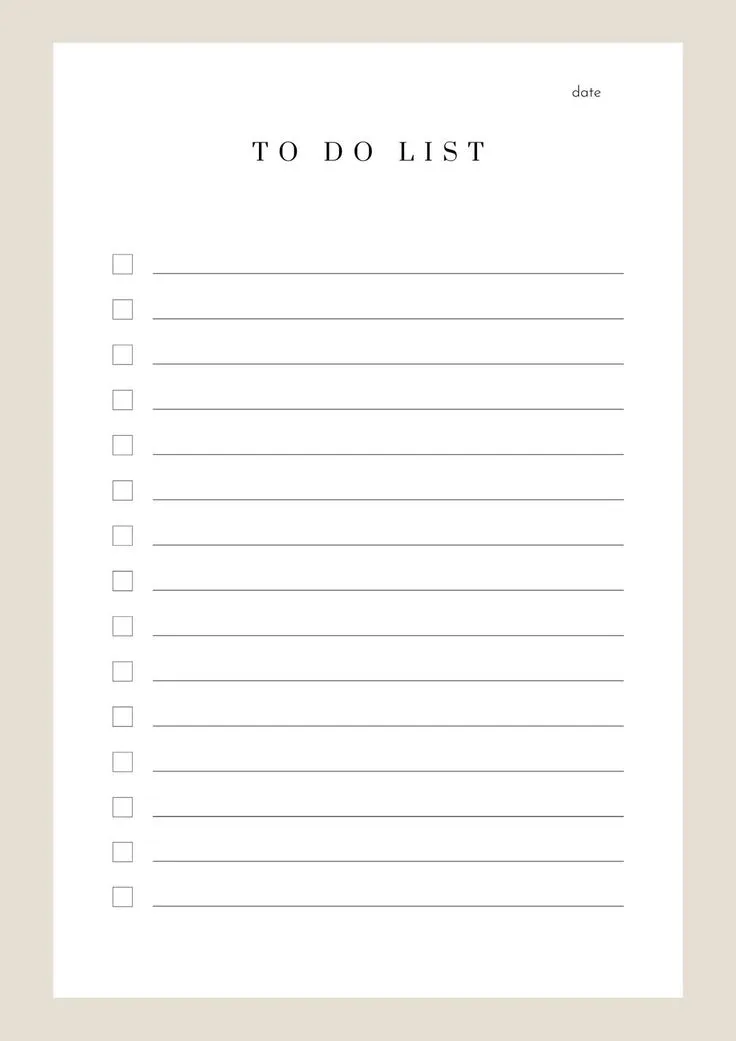 Idee minimaliste ed estetiche per elenchi di cose da fare semplici