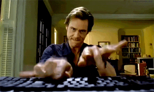 Bruce Almighty gõ phím nhanh