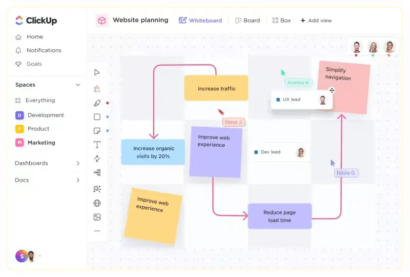 ClickUp Whiteboard