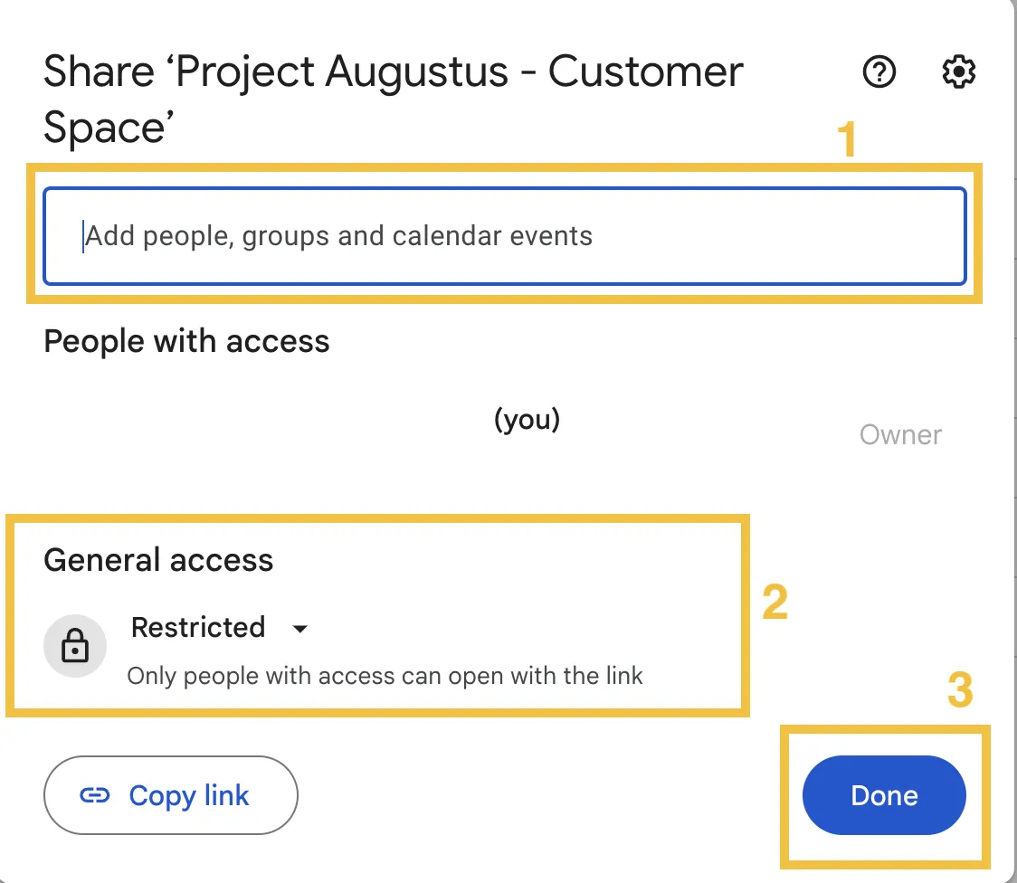 Comment copier un dossier dans Google Drive : étape 7.1
