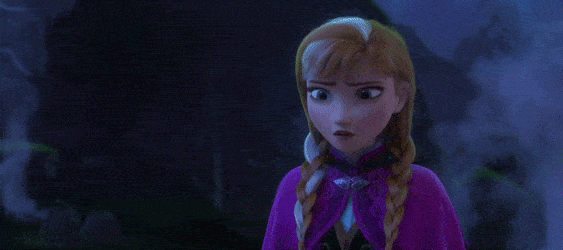 Elsa di Frozen che dice "okay, me ne vado".