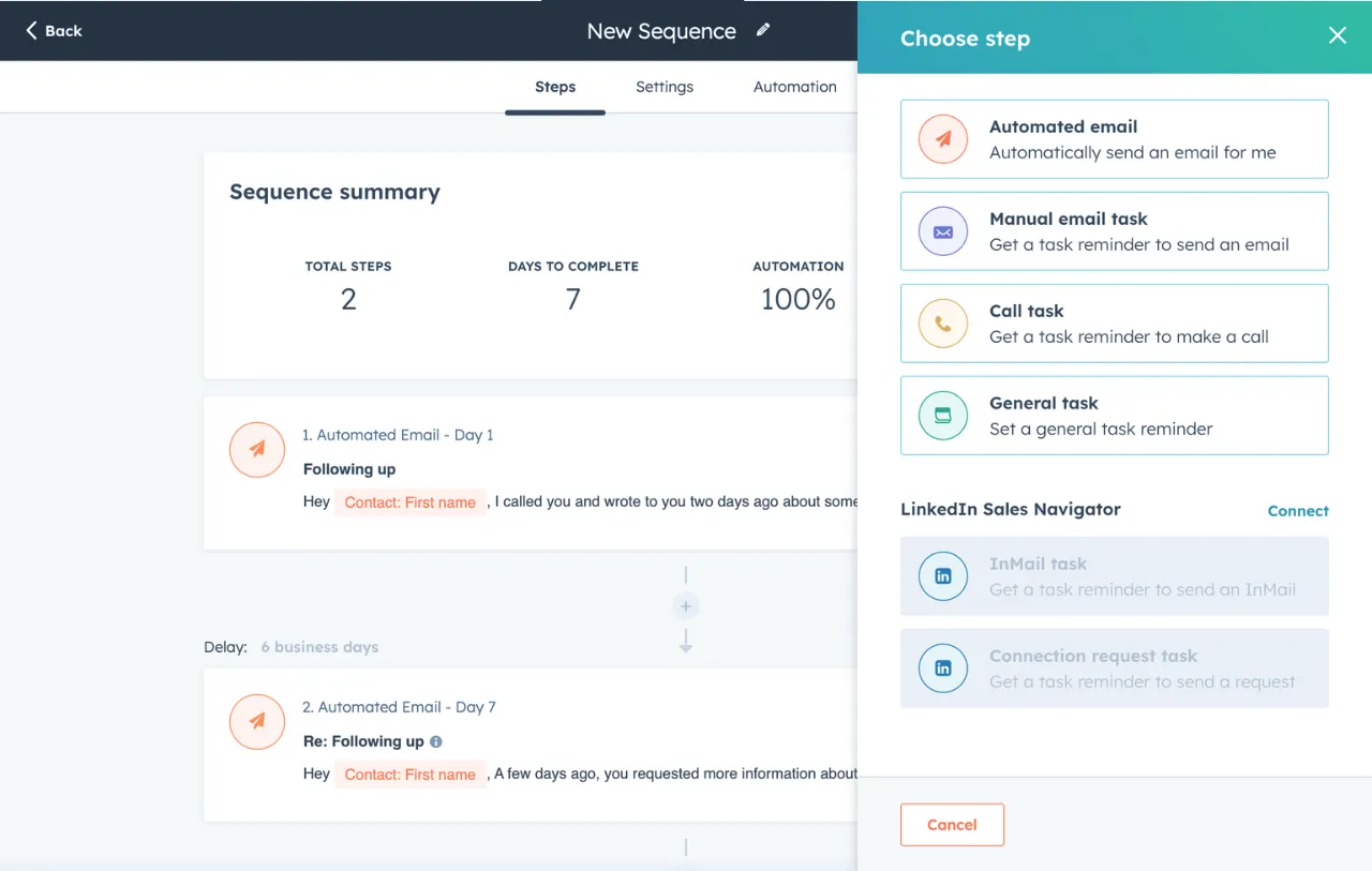 HubSpot Sales Hub สำหรับการให้คะแนนลูกค้าเป้าหมาย