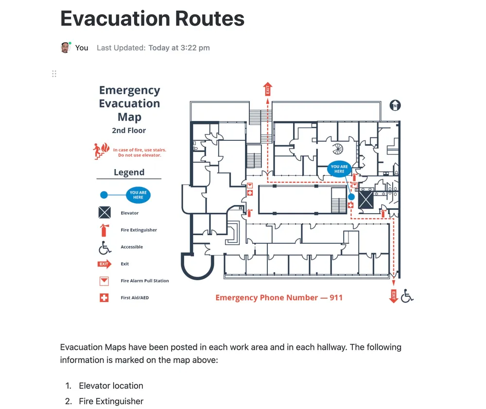 Plantilla de plan de emergencia de ClickUp