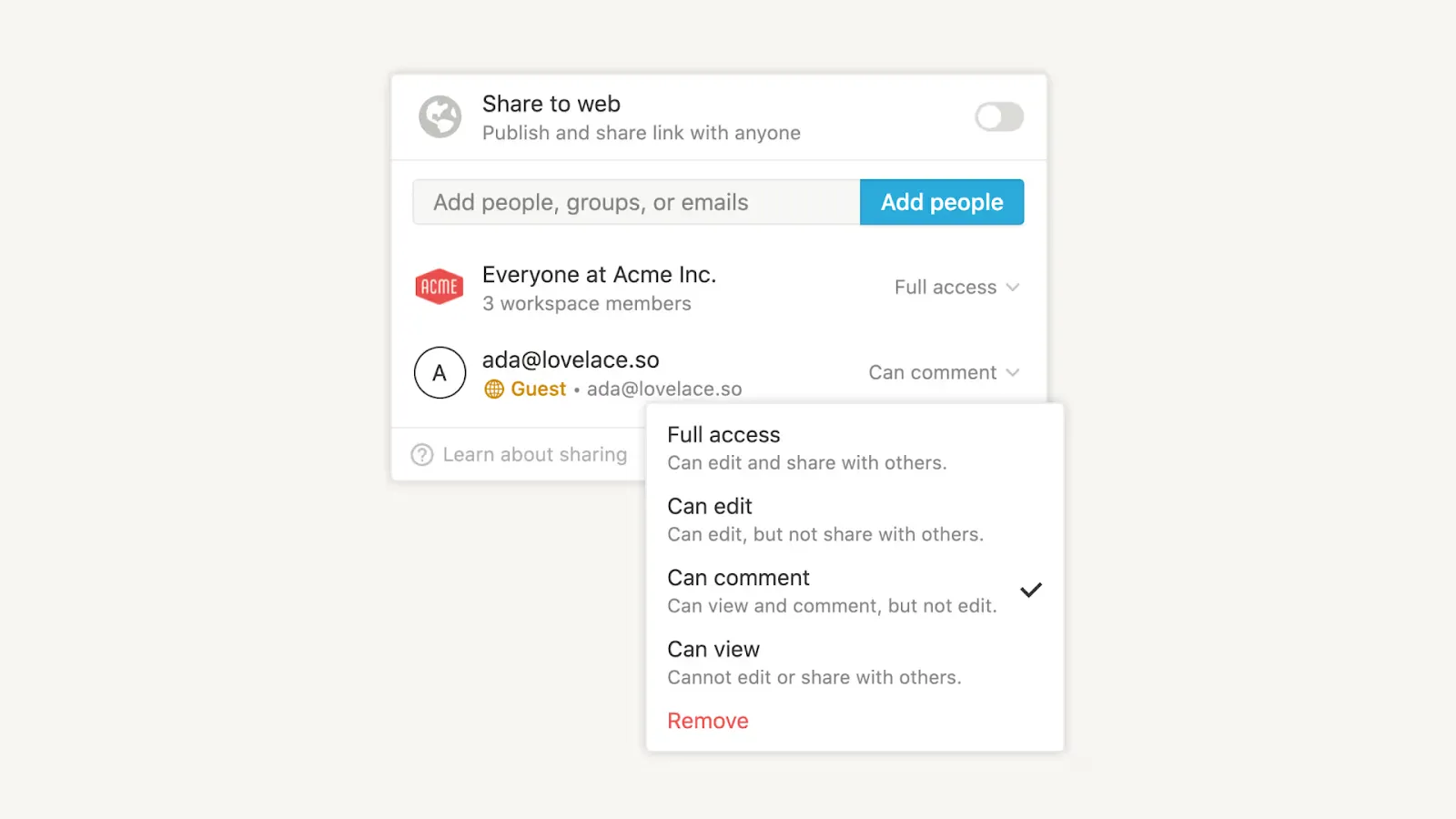 Notion vs Google Sheets : collaboration et partage via Notion
