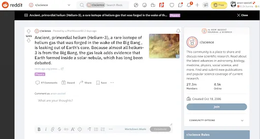 Reddit (am besten geeignet, um eine Verbindung zu Gleichgesinnten in Nischen-Communities herzustellen)