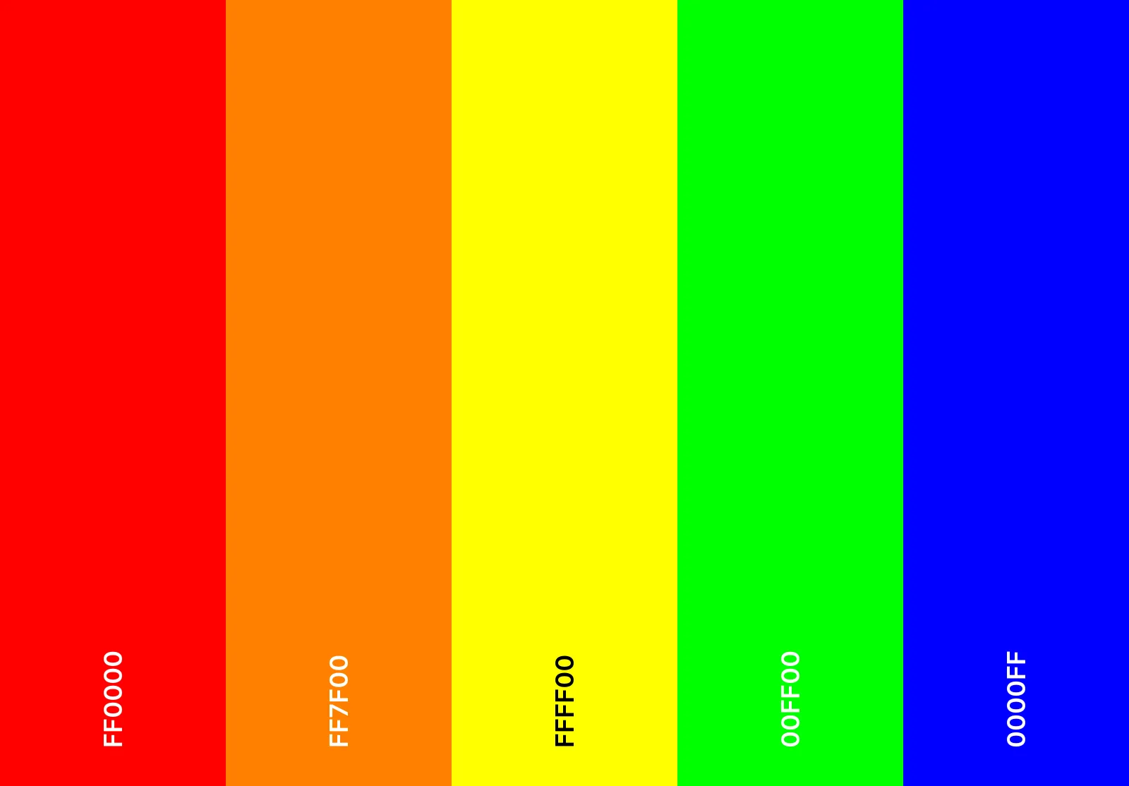 Farbschema „Rainbow Bright“