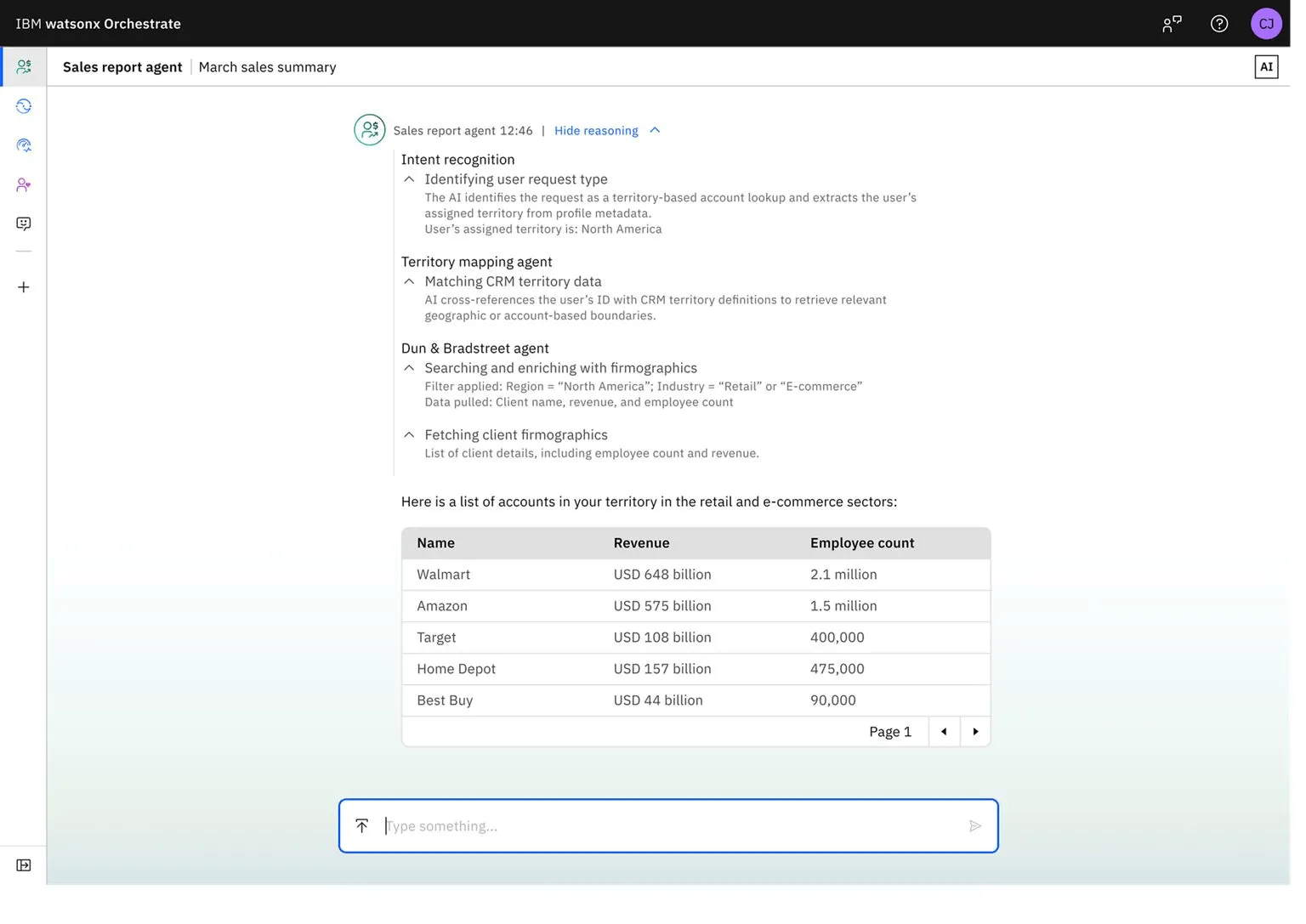IBM watsonx Orchestrate: plataforma de IA para automatizar tareas empresariales, diseñada para su uso por parte de ingenieros de software sénior de plataformas.