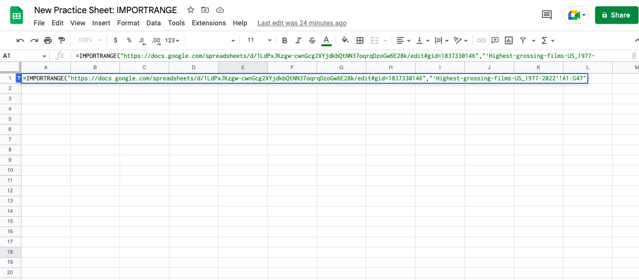 Automatizza l'importazione dei dati dai fogli di calcolo o da Google Calendar automazione di Fogli Google