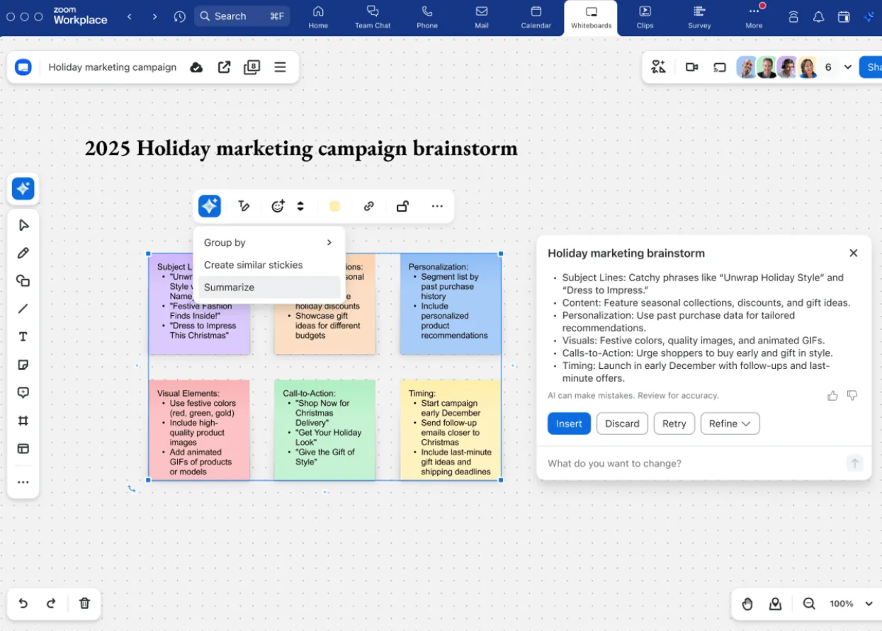 Zoom Tableau blanc : alternative à Jamboard