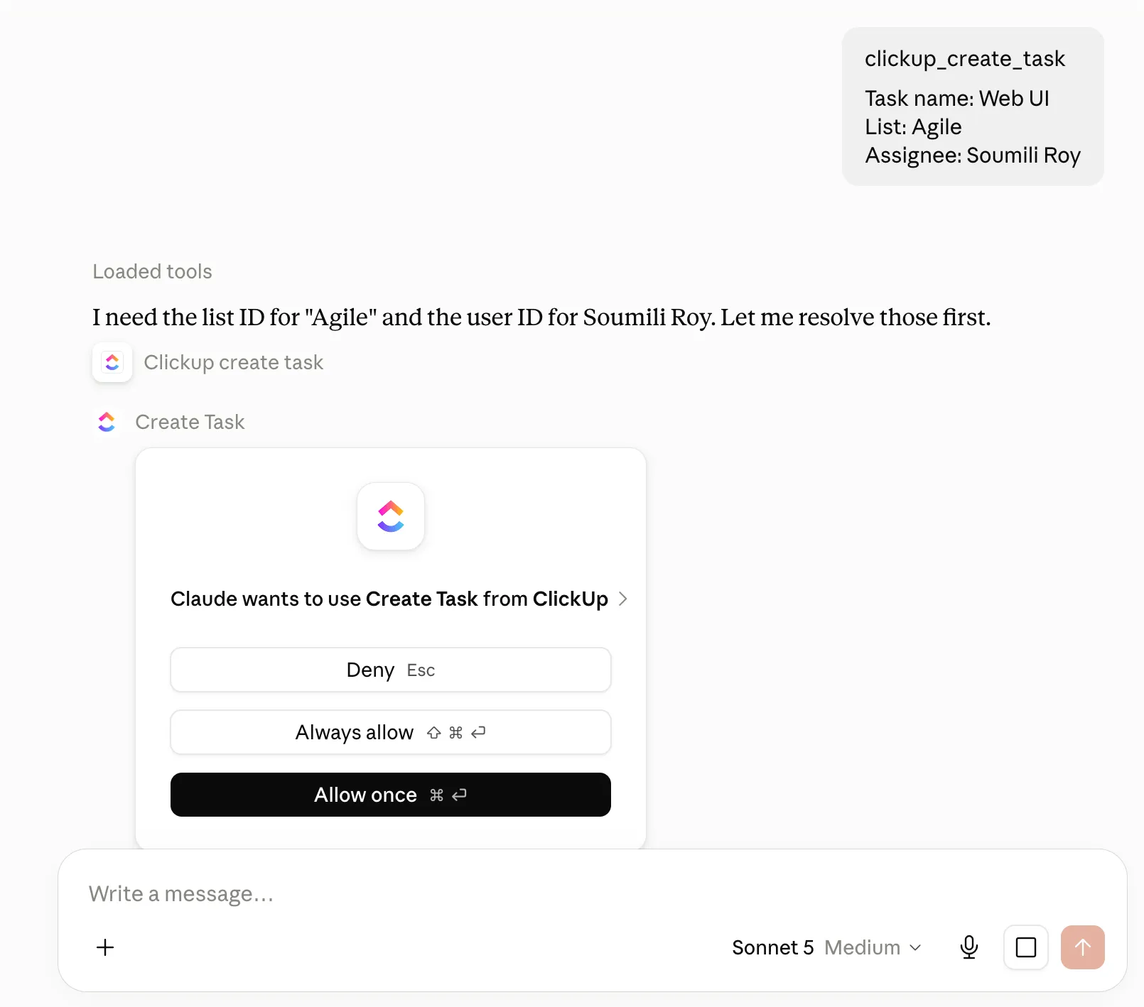 Tạo công việc, tài liệu, kế hoạch và nhiều hơn thế nữa với ClickUp MCP