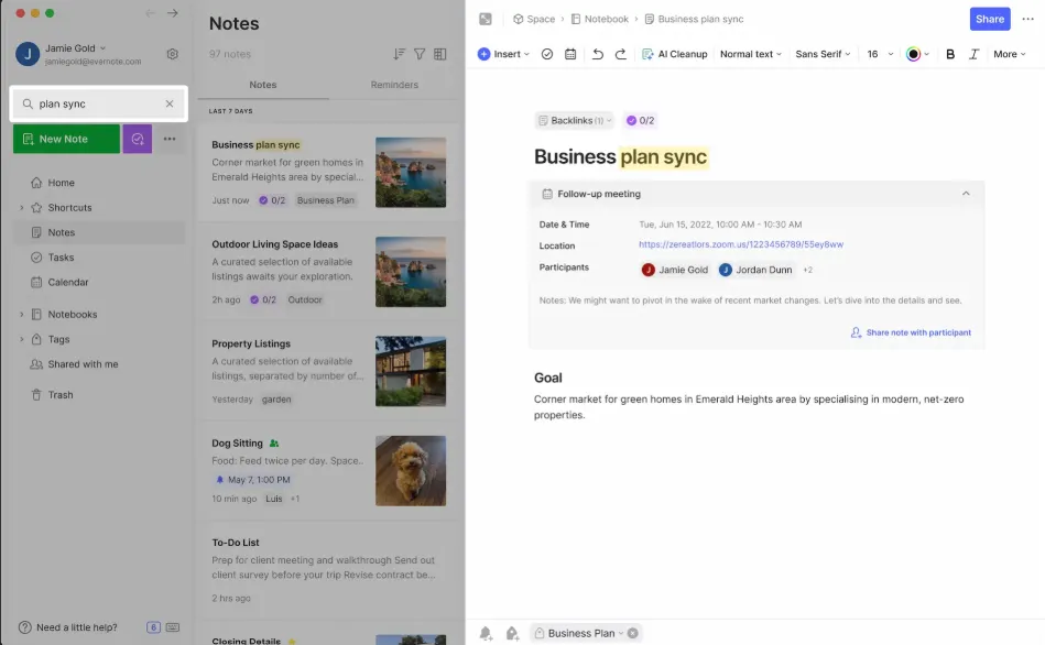 Plaud Note의 대안: 디지털 노트 필기를 위한 Evernote