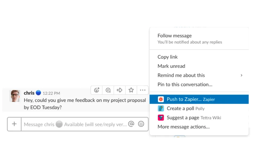 Zapier Slack-integratie