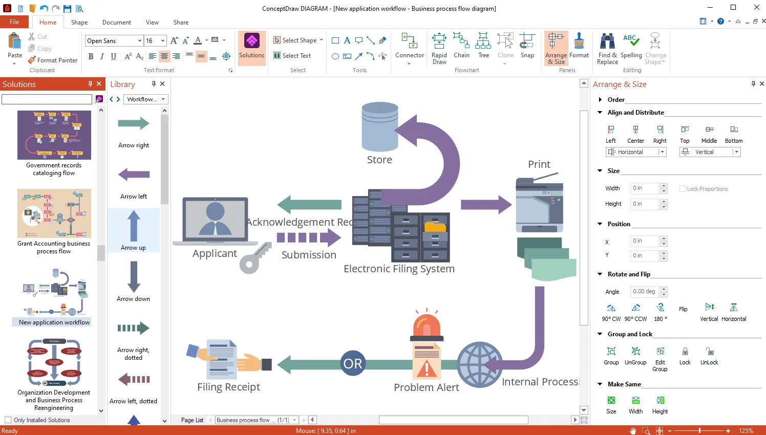 Ejemplo de diagrama de ConceptDraw