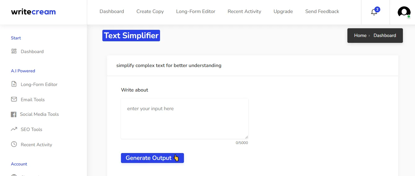 Writecream (ideal para conteúdo multilíngue)