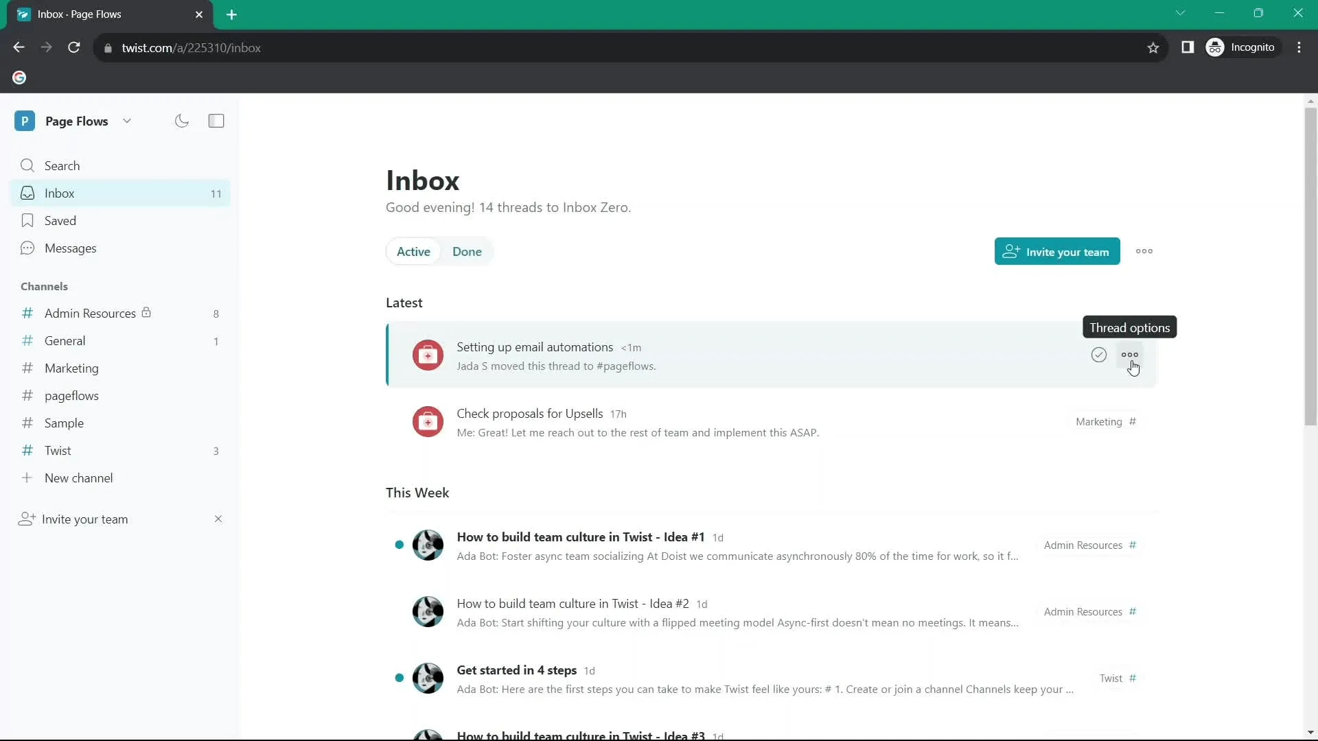 Twist Inbox :  twist مقابل slack