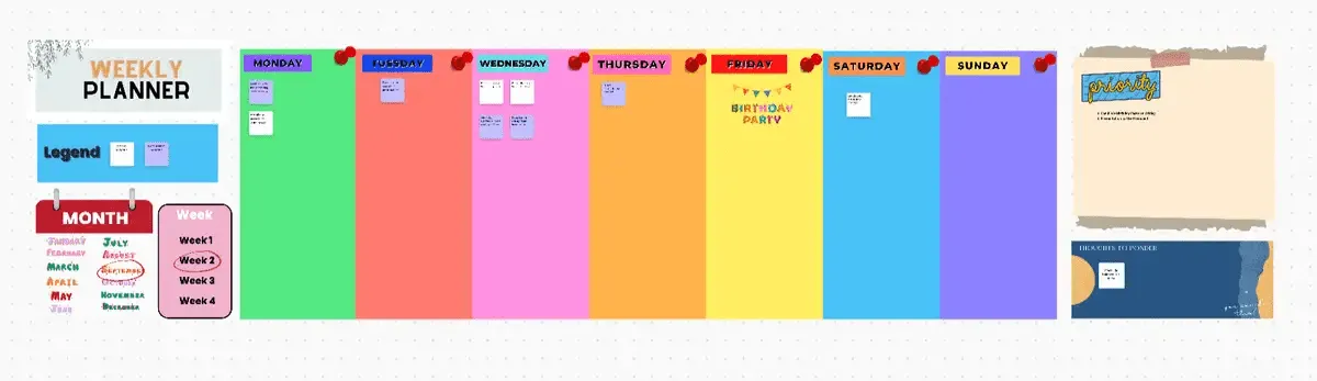 ClickUp-sjabloon voor weekplanning