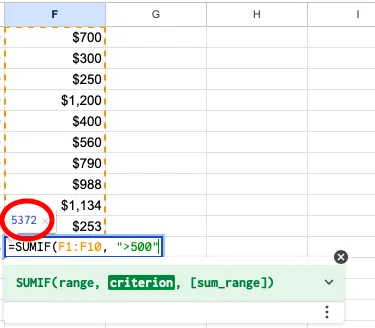 Условно сумиране (SUMIF)
справка за Google Sheets
