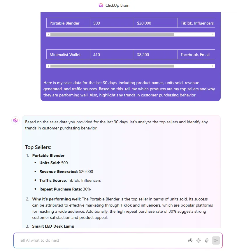 ClickUp Brain : comment utiliser l'IA pour le dropshipping