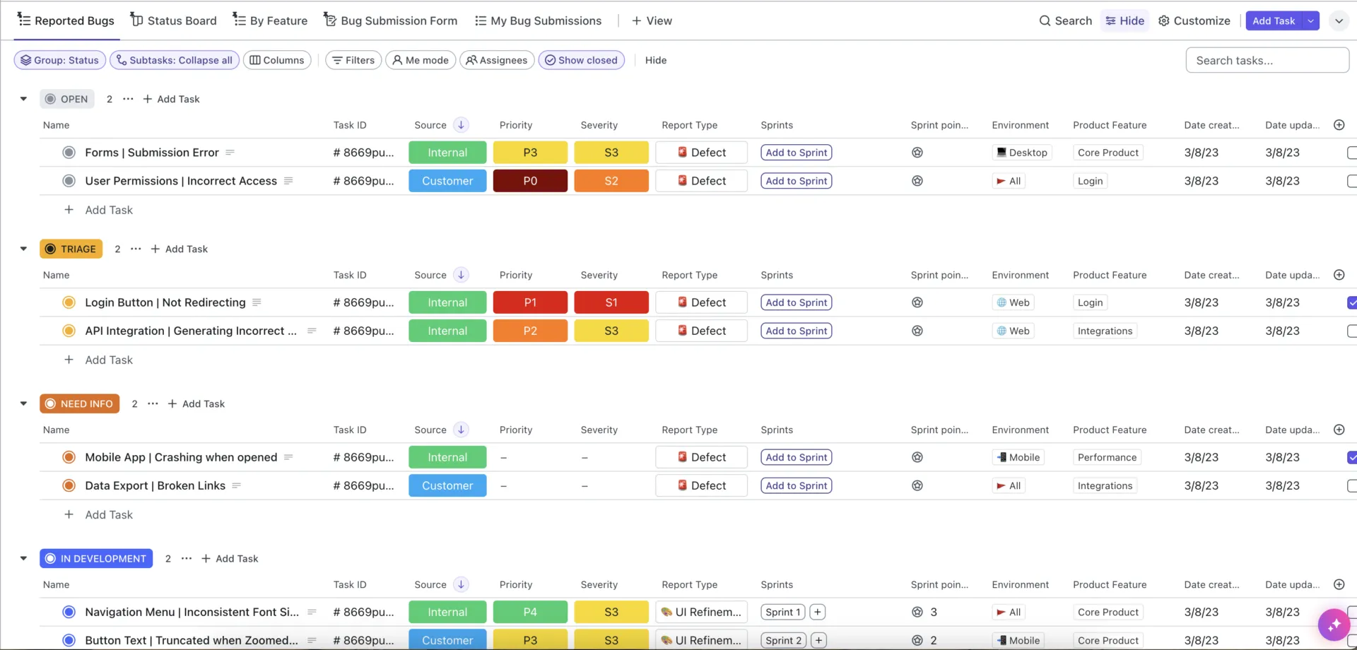 Plantillas de Miro: Plantilla de gestión ágil Scrum de ClickUp