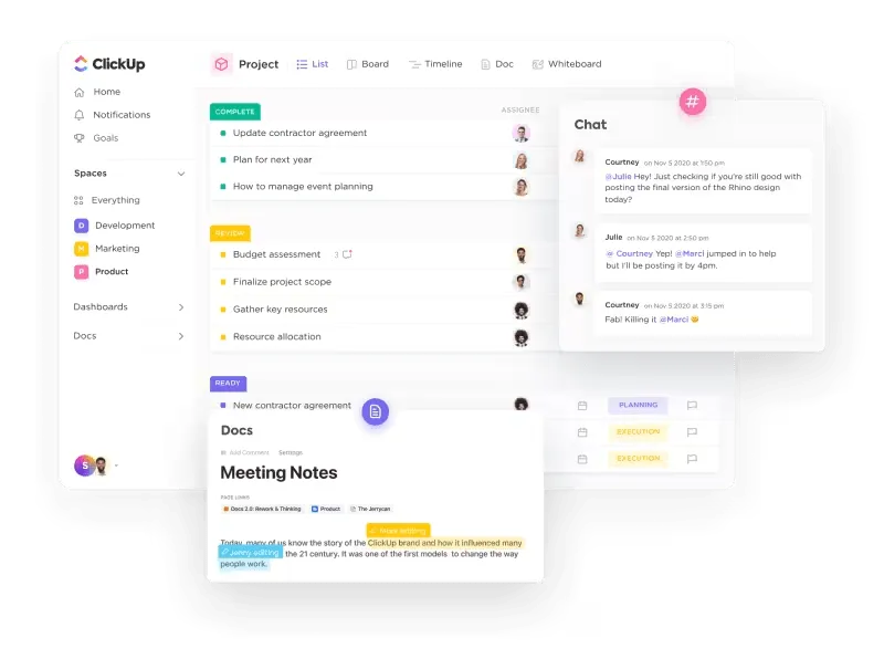 Microsoft tools with ClickUp