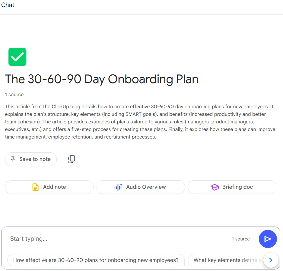Чат интерфейс на NotebookLM Табло: Как да използвате Notebook LM за разработчици