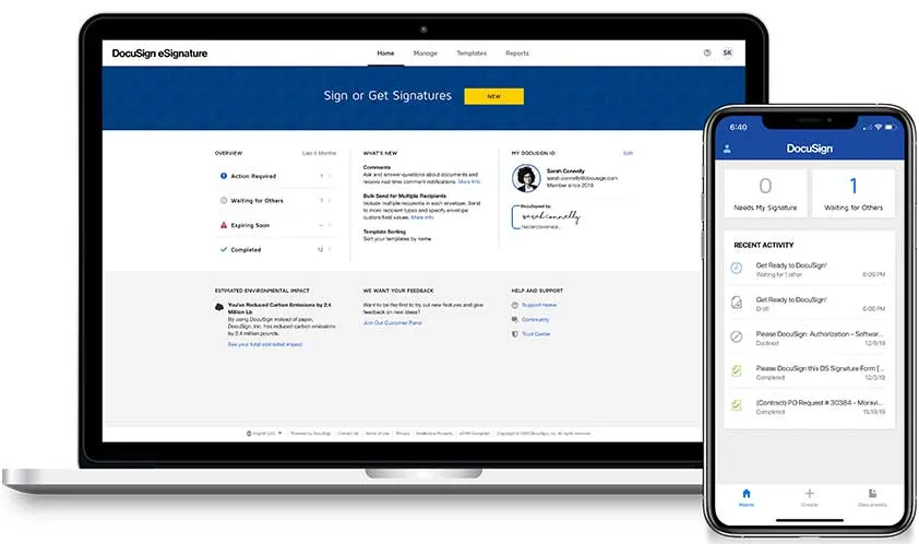 Ví dụ về DocuSign SaaS