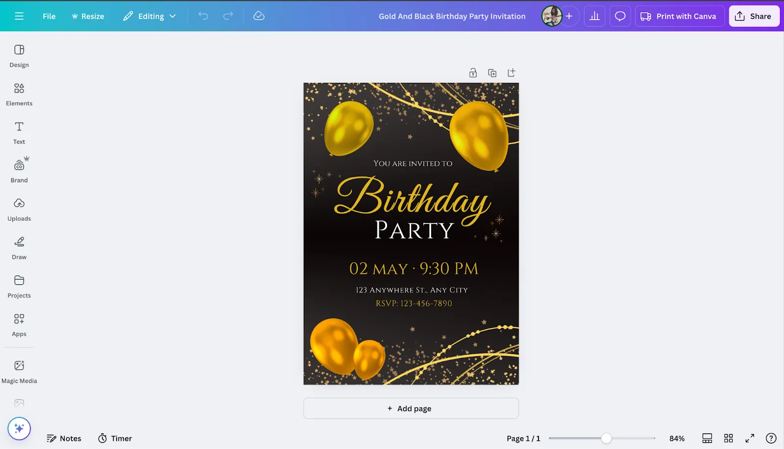 Trouvez votre design dans Canva