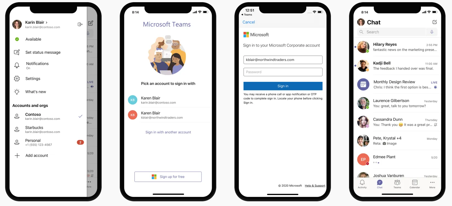 Ứng dụng Teams Mobile tính năng tính năng của Microsoft Teams