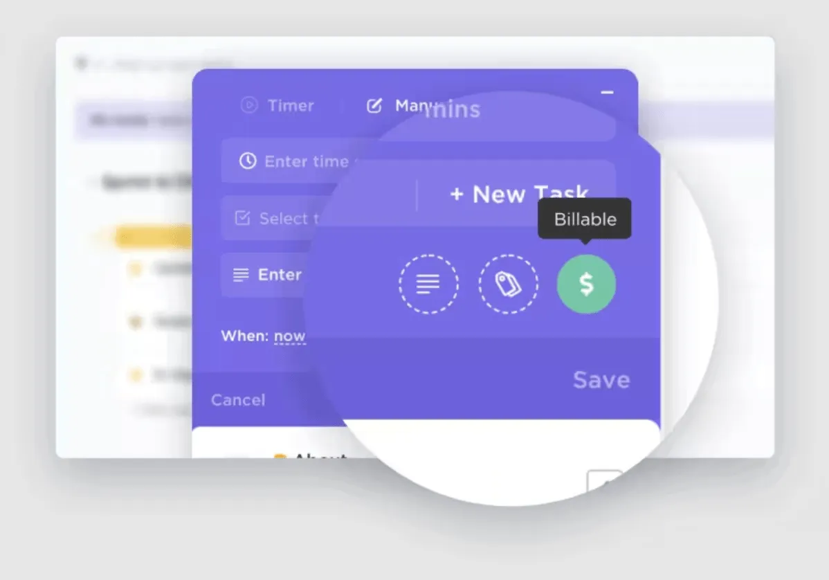 الوقت القابل للفوترة مع ClickUp: كيفية تتبع الوقت المستغرق في المهام والمشاريع